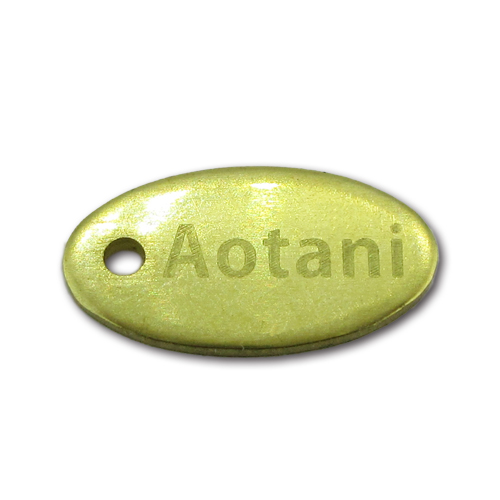 アクセサリープレート　ブランドプレート　レーザー刻印プレート　真鍮無垢仕上げ