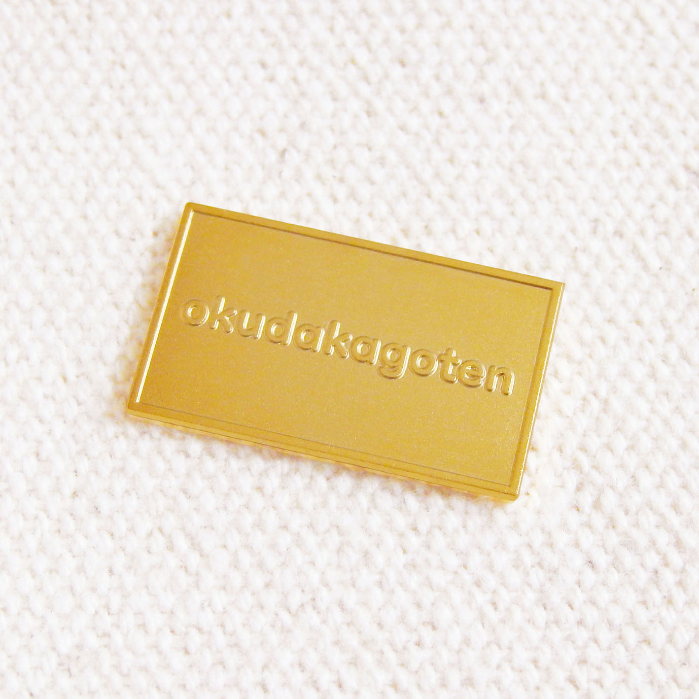 アクセサリープレート　ブランドプレート　製作実績　長方形