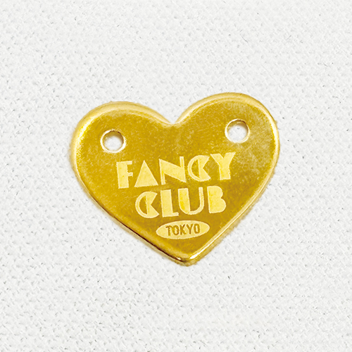アクセサリープレート　ブランドプレート　FANCY CLUB TOKYO　真鍮製／素材無垢／レーザー刻印