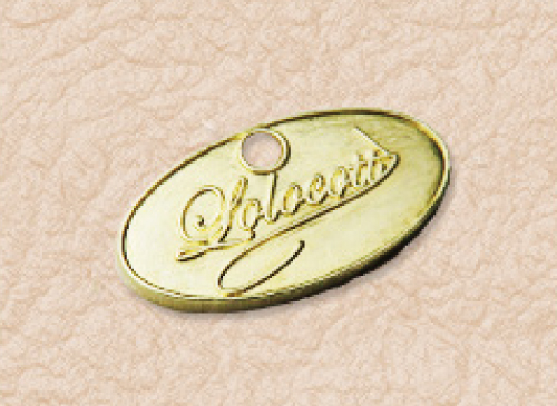 アクセサリープレート　ブランドプレート　真鍮製／無垢／金型刻印