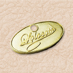 アクセサリープレート　ブランドプレート　真鍮製／無垢／金型刻印