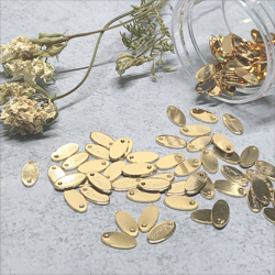 アクセサリープレート　ブランドプレート　loutre 様　真鍮製／光沢金メッキ／レーザー刻印