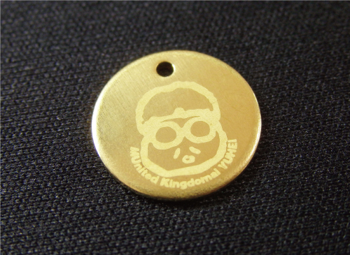 アクセサリープレート　ブランドプレート　MU.K. 様　真鍮製／無垢／レーザー刻印