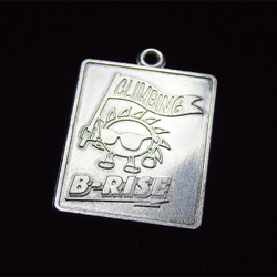 アクセサリープレート　ブランドプレート　B-RISE 様　アルミ製／無垢／金型刻印