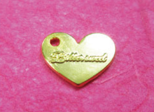 アクセサリープレート　ブランドプレート　Bittersweet 様　真鍮製／光沢金メッキ／金型刻印