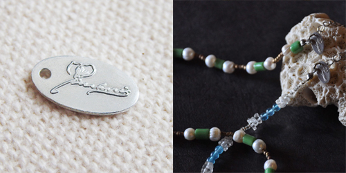 アクセサリープレート　ブランドプレート　makaris 様　SILVER925製／素材無垢／金型刻印