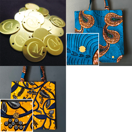 アクセサリープレート　ブランドプレート　mooncabinet 様　真鍮製／無垢／レーザー刻印