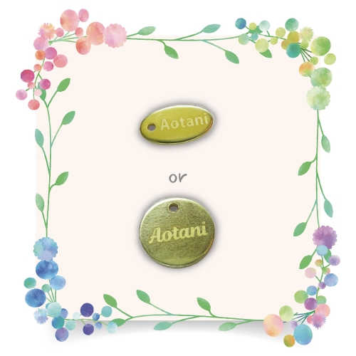 アクセサリープレート　ブランドプレート　製品サンプル　sample 05　レーザー刻印　真鍮 無垢